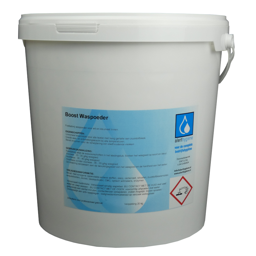 Boost Waspoeder emmer 20 kg | Alert Hygiëne